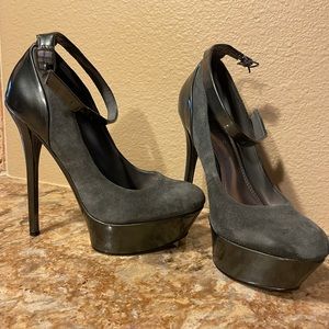 Grey high heel